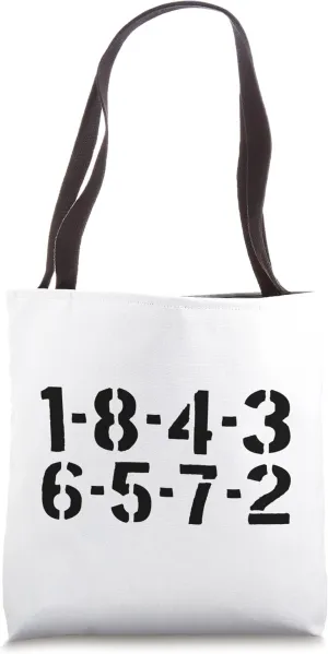1-8-4-3-6-5-7-2 Firing Order Big Block Race Car Guy Garage Tote Bag