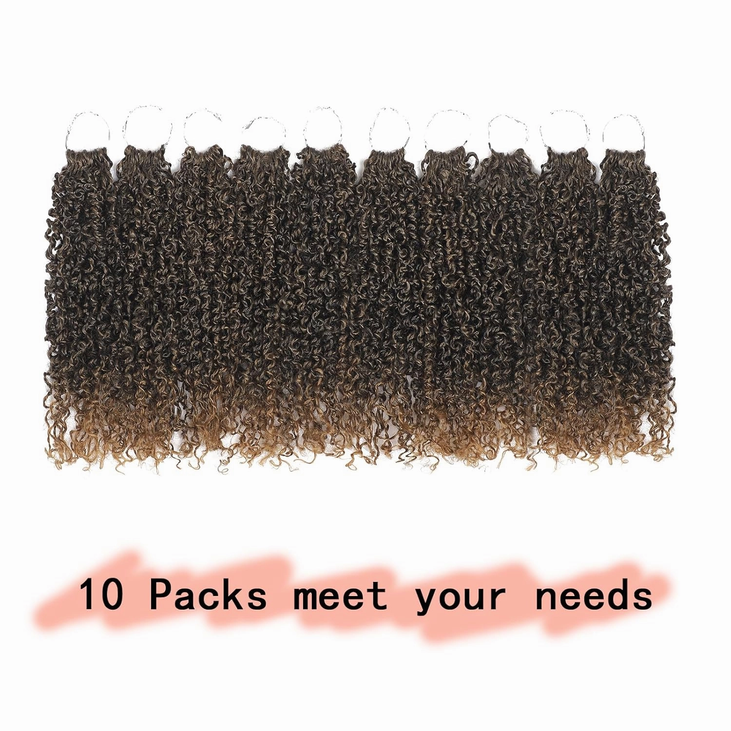 10 Packs Yanky Twist Crochet Braids Hair 10 Inch Pre-Twisted Passion Twist Crochet Hair, Fluffy Spring Mini Twist Pre Looped Passion Twist Hair Crochet Braiding Hair T27