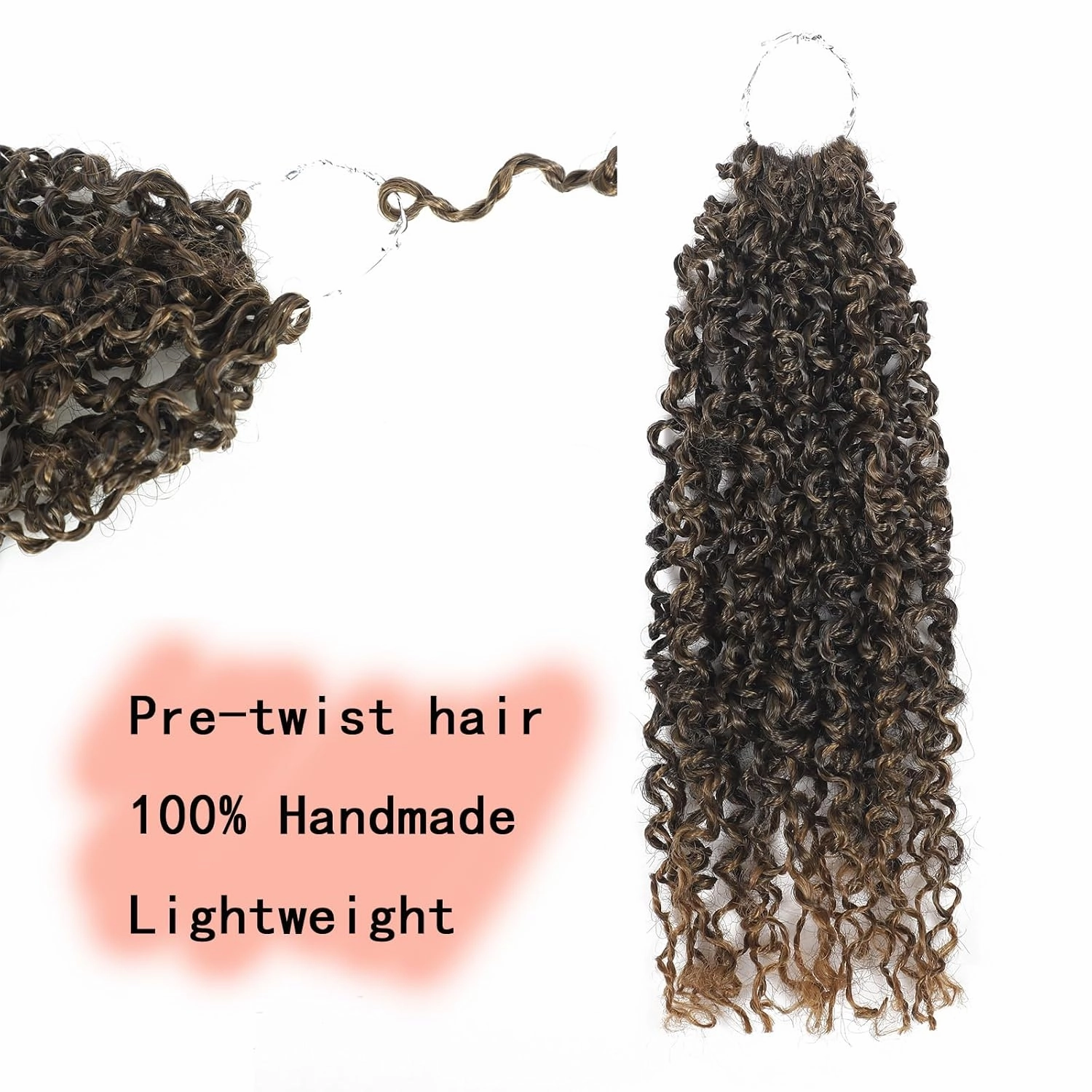 10 Packs Yanky Twist Crochet Braids Hair 10 Inch Pre-Twisted Passion Twist Crochet Hair, Fluffy Spring Mini Twist Pre Looped Passion Twist Hair Crochet Braiding Hair T27