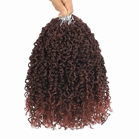 10 Packs Yanky Twist Crochet Braids Hair 10 Inch Pre-Twisted Passion Twist Hair, Ginger Crochet Braiding Hair Spring Twist Crochet Braids Mini Senegalese Twist With Curls T350