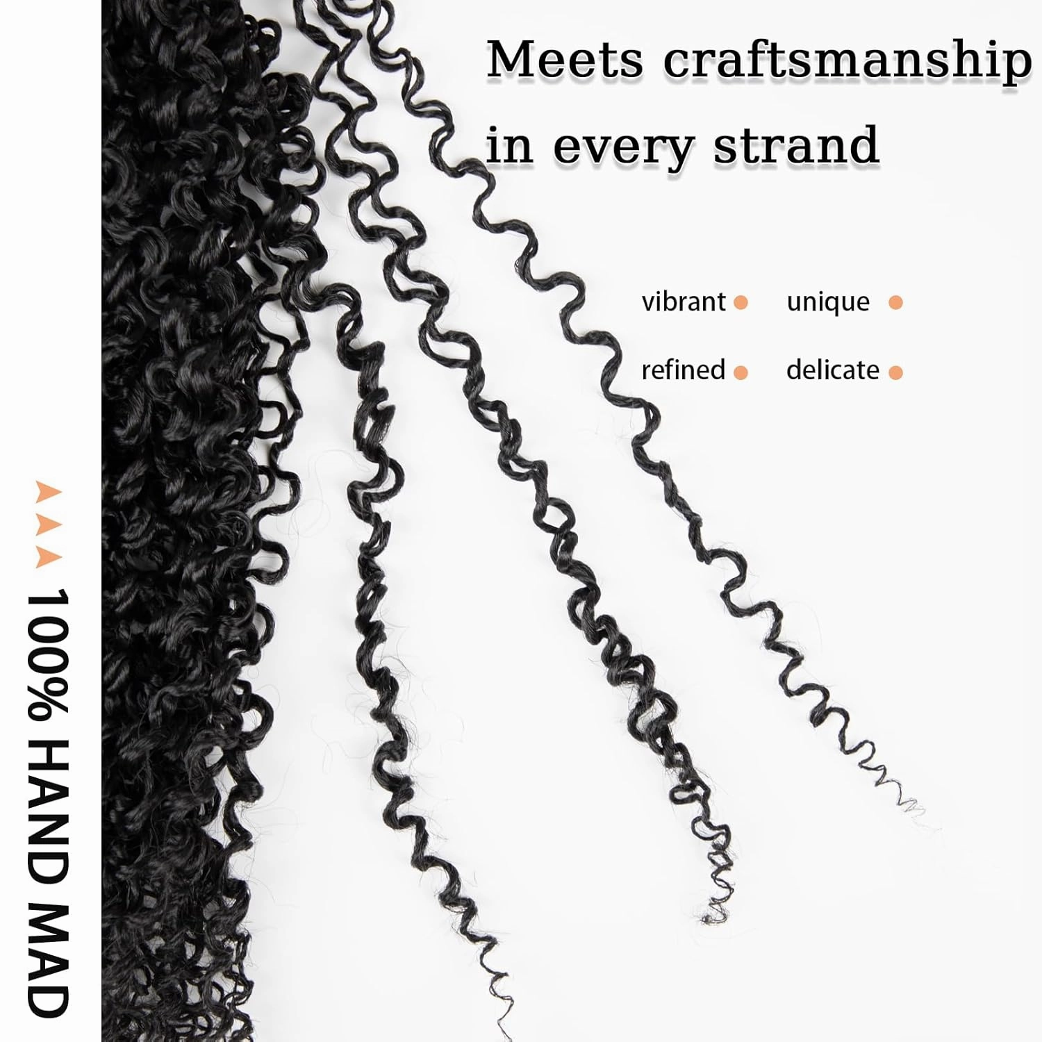 10 Packs Yanky Twist Crochet Hair 14 Inch Passion Twist Crochet Braid Hair Fluffy Spring Mini Twist Pre-twisted Small Curly Twist Crochet Hair for Senegalese Twist Braids