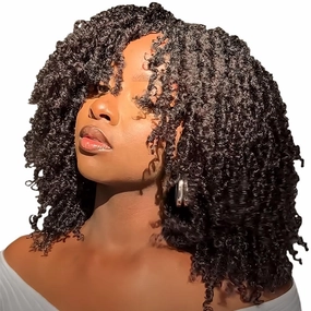 12 Inch 10 Packs Yanky Twist Crochet Hair Pre-twisted Brown Kinky Mini Spring Twist Small Curly Senegalese Twist Braids (4#)