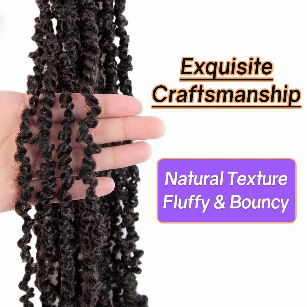 14 Inch 10 Packs Yanky Twist Crochet Hair Pre-twisted Brown Kinky Mini Spring Twist Small Curly Senegalese Twist Braids (4#)