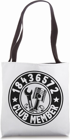 18436572 Club Member Firing Order Big Block Car Guy Garage Tote Bag