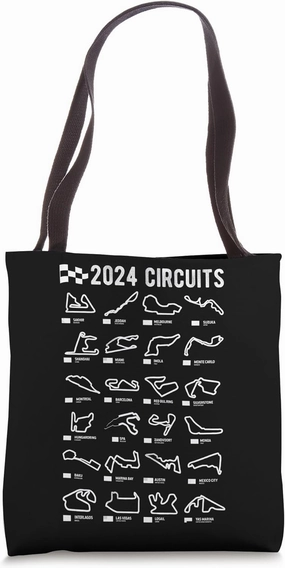 2024 Circuits Race Car Circuits Tote Bag