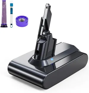 21.6V 6.0Ah Replacement Battery for Dyson V7 Compatible with Dyson SV11 V7 Motorhead V7 Animal V7 Trigger V7 HEPA V7 Car Boat V7 Absolute Handheld Vacuum Cleaners