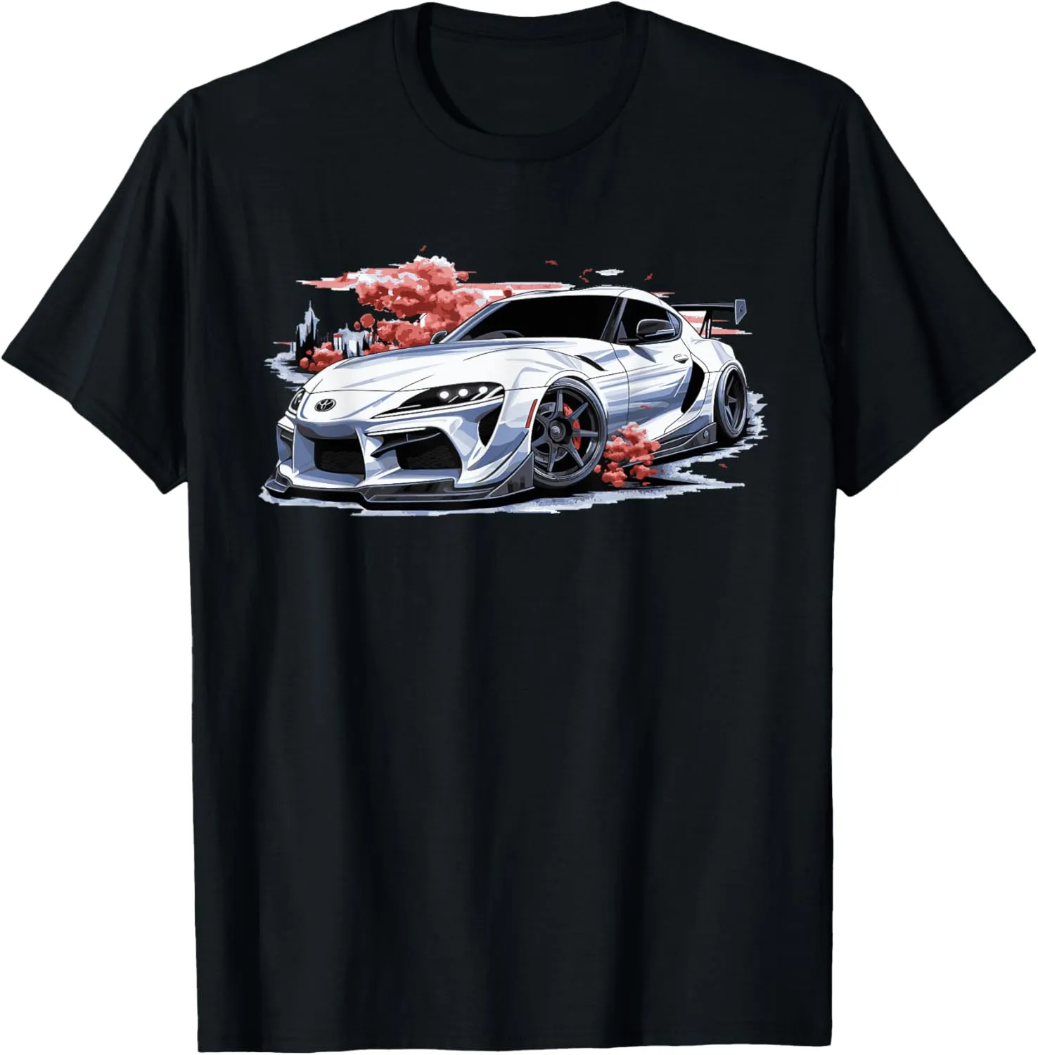 2JZ Gift Tee - Modern White Supra JDM Car Enthusiast T-Shirt