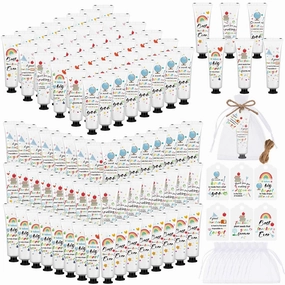 72 Set Teacher Appreciation Gifts in Bulk Hand Cream Set Moisturizing Hand Lotion Thank You Teacher Gifts Travel Size with Cards Organza Bags for Dry Cracked Mother's Day