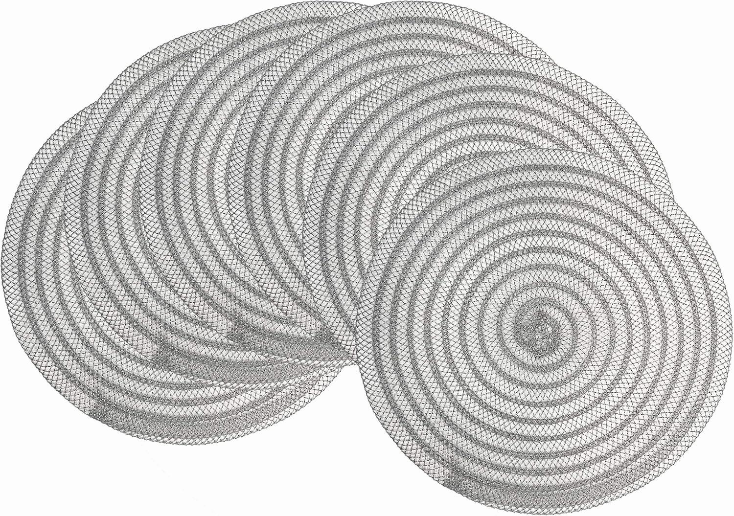 Benson Mills MICA PLACEMAT, 15 RD, Silver
