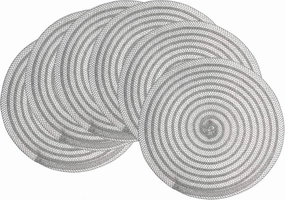 Benson Mills MICA PLACEMAT, 15 RD, Silver
