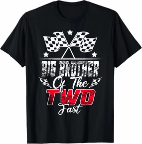 Big Brother Of The Two Fast Second Birthday Racing Car T-Shirt