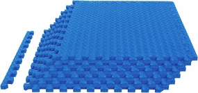 BIG RED ARPM001BK Interlocking Foam Mat Protective Exercise Workout Puzzle Floor Mat Tiles for Home Gym Equipment