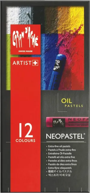 Caran D'ache - Neopastel Artist Oil Pastels - Set of 12 (7400.312)