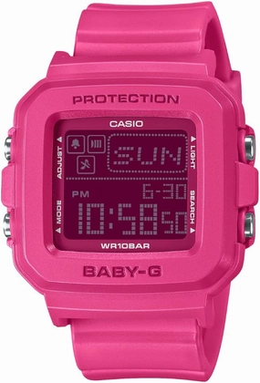Casio Baby-G BGD10K-4 | Mix-and-Match Digital Watch & Holder Set | Y2K Style | 100M Water Resistant | Pixel Animation Display