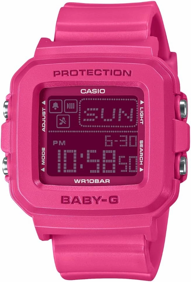 Casio Baby-G BGD10K-4 | Mix-and-Match Digital Watch & Holder Set | Y2K Style | 100M Water Resistant | Pixel Animation Display