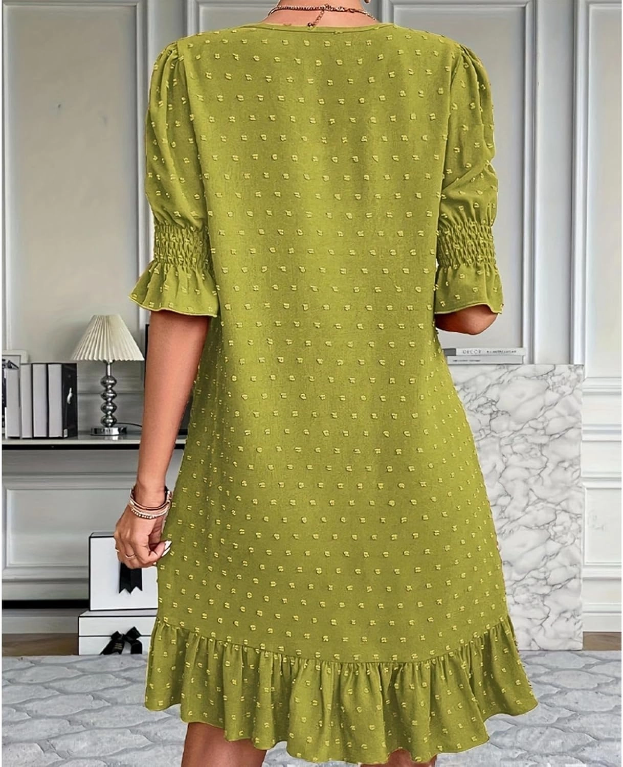 Casual Dresses for Women, Ruffle Spring Dresses 2025 Flowy Beach Cute Tiered Mini Dress Going Out Date Night