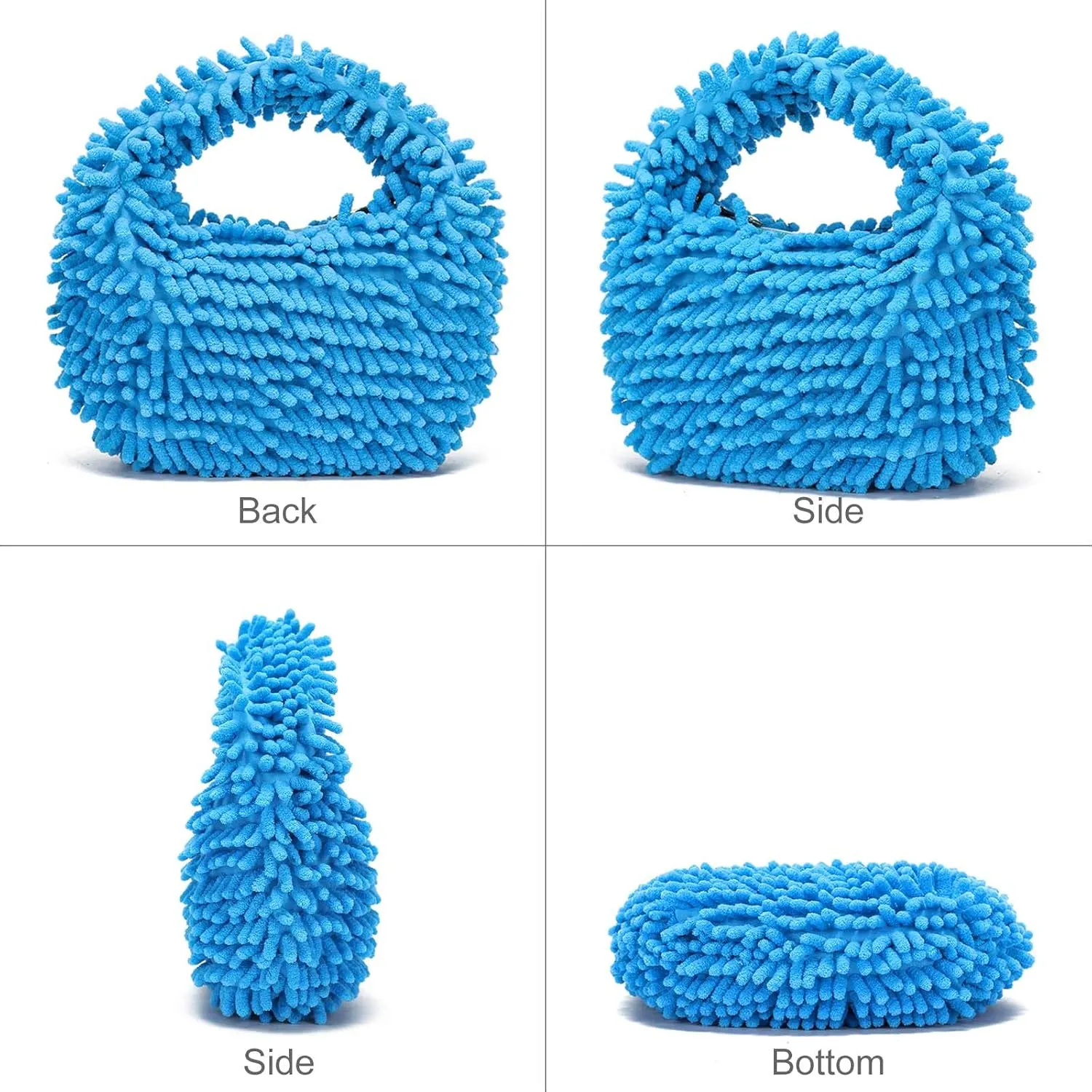 CATMICOO Y2K Fuzzy Purse, Fluffy Tote Bag, Cute Plush Purse for Women
