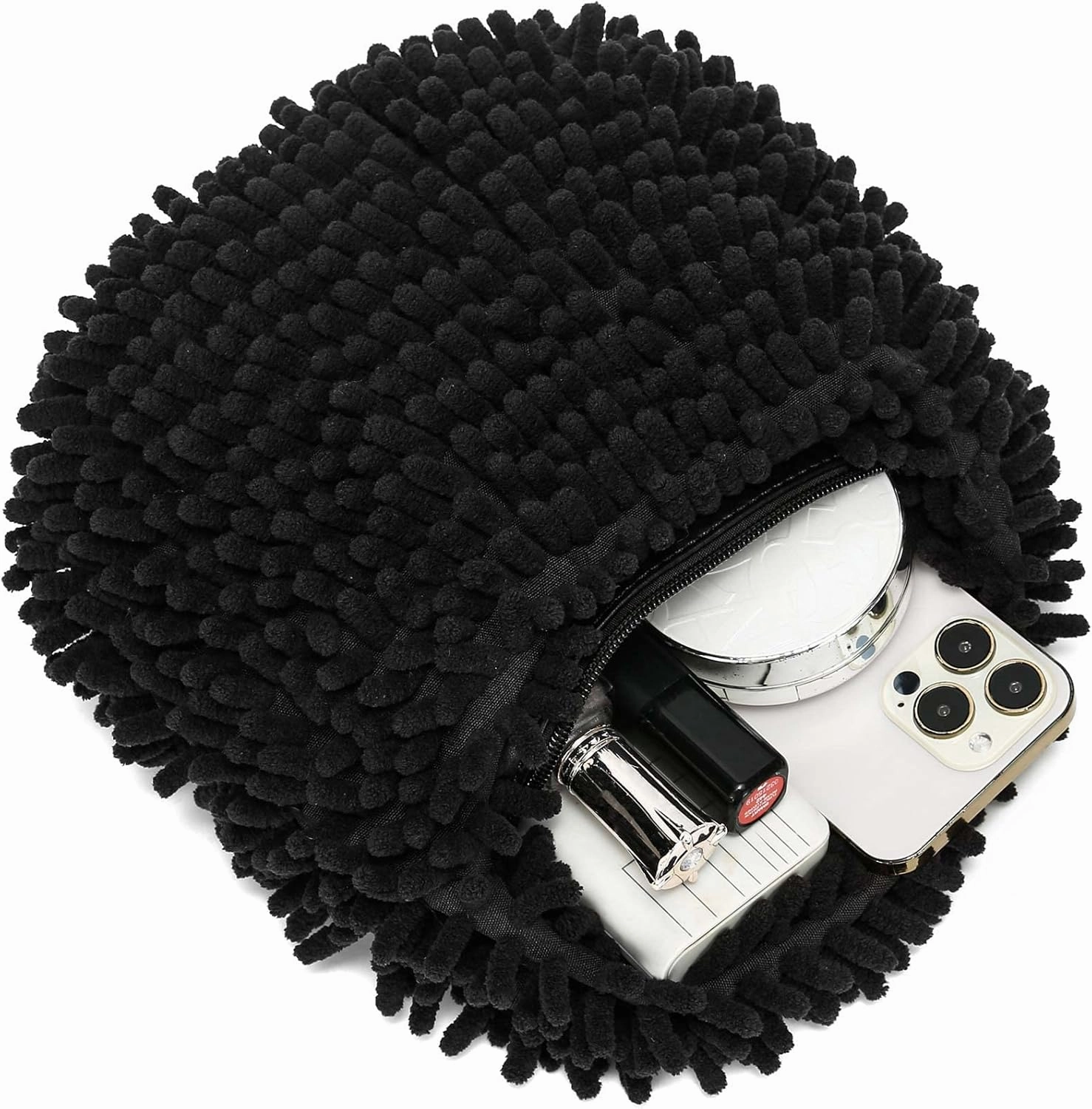 CATMICOO Y2K Fuzzy Purse, Fluffy Tote Bag, Cute Plush Purse for Women