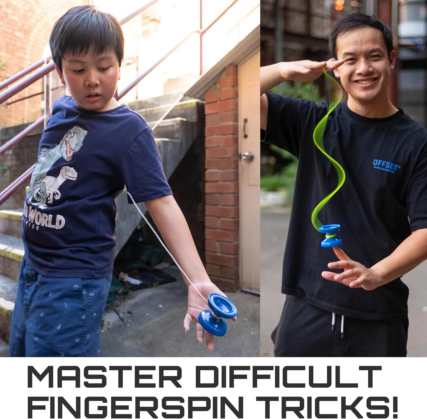 Cheatcode Yoyo by Brandon Vu | Master Fingerspin Tricks | A Responsive & Unresponsive Yo-yo for Kids, Teens & Adults | Great Yo Yo For Beginners | Extra Professional Ball Bearing Kit Included | Offset