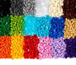 Classic Bricks Bulk Pieces - Round Plates 1X1 Dots Studs Accessories Building Block Parts, Custom MOC Pixel Arts Creative Play Set, Multicolor 1500pcs