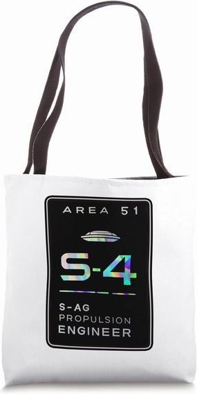Conceptual Area 51 Area S4 Anti-Gravity Propulsion Engineer Tote Bag