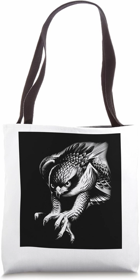 Cool Hawk Swooping Eagle Falcon Kestrel Bird of Prey Raptor Tote Bag