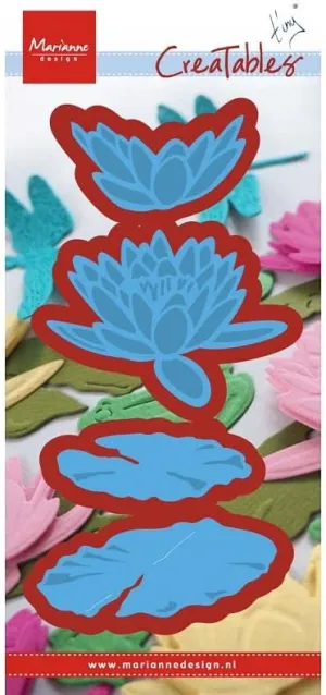Creatables Tiny's Waterlily L, 20 x 9 x 0.5 cm, Blue