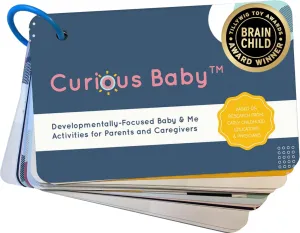 Curious Baby™ Award Winning 40  Activities for Baby & Me (0-12 Months) | Developmentally-Focused and Stimulating Creative Playtime Ideas for Baby & Me | Includes Black/White High-Contrast Cards