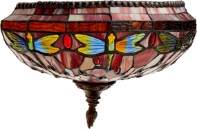 Dale Tiffany TW11160 Dragonfly Wall Sconce, Antique Brass