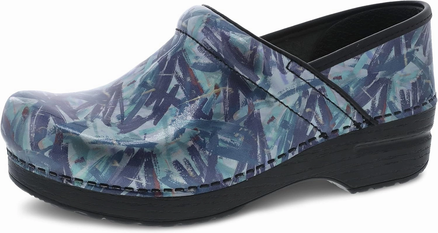 Dansko Women's Professional Painted Patent Clogs 8.5-9 M US