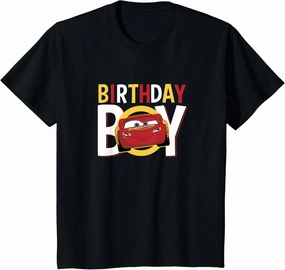 Disney Pixar Cars Birthday Boy Lightning McQueen Youth T-Shirt