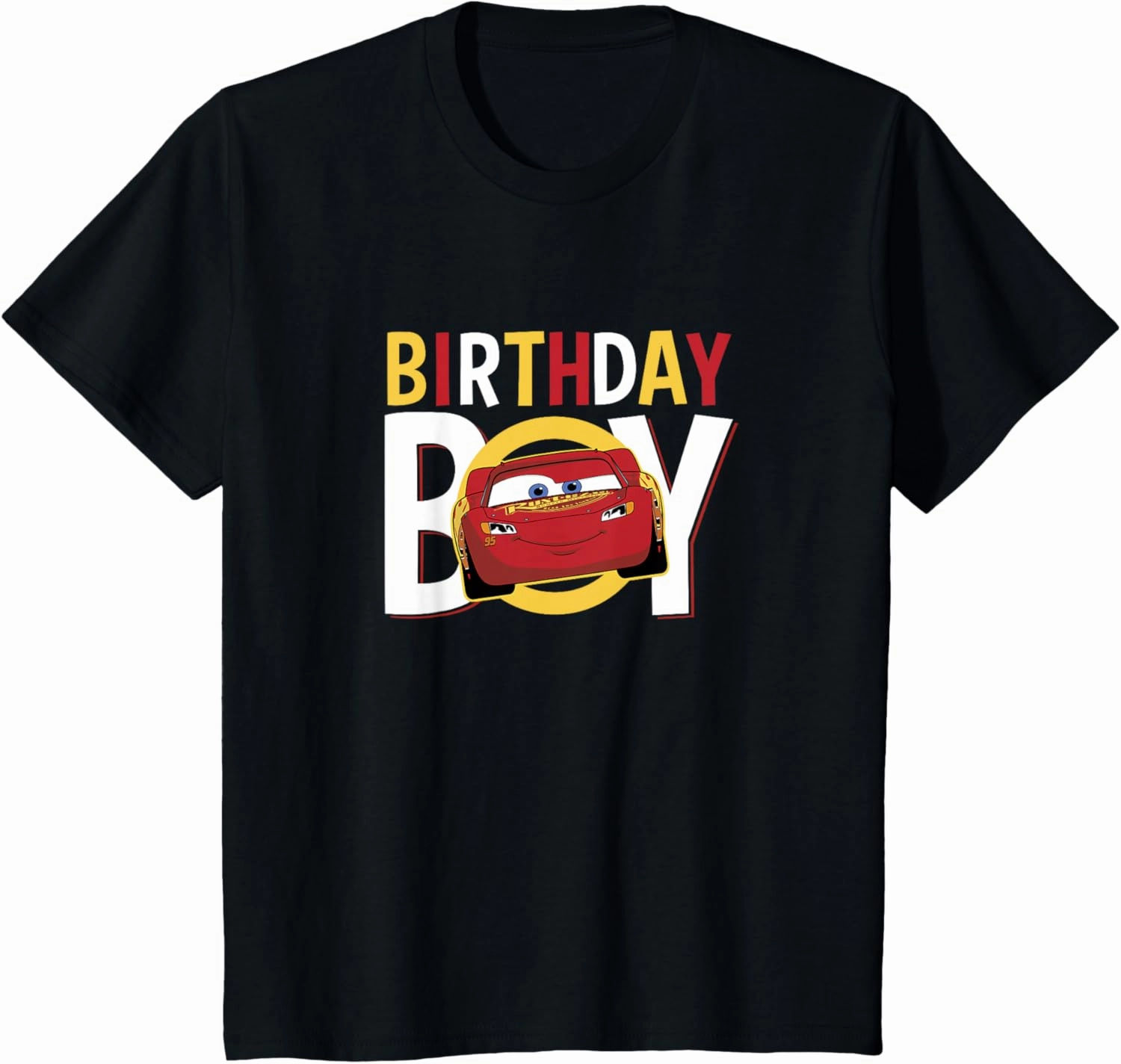Disney Pixar Cars Birthday Boy Lightning McQueen Youth T-Shirt