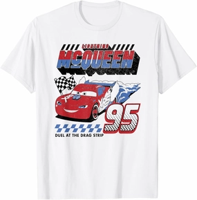 Disney Pixar Cars Lightning McQueen Americana Car Race T-Shirt