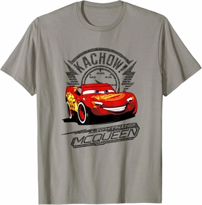Disney Pixar Cars Lightning McQueen Kachow! Retro Shot T-Shirt
