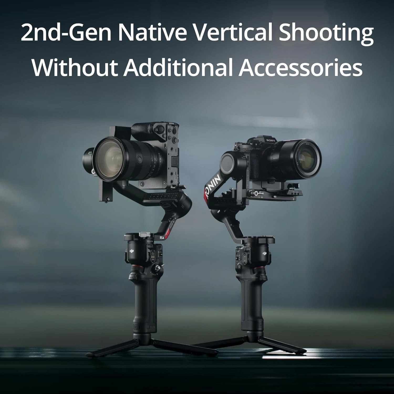 DJI RS 4 Combo, 3-Axis Gimbal Stabilizer for DSLR and Mirrorless Cameras Canon/Sony/Panasonic/Nikon/Fujifilm, Native Vertical Shooting, 2-Mode Switch Joystick, Focus Pro Motor, SDR Transmission Combo