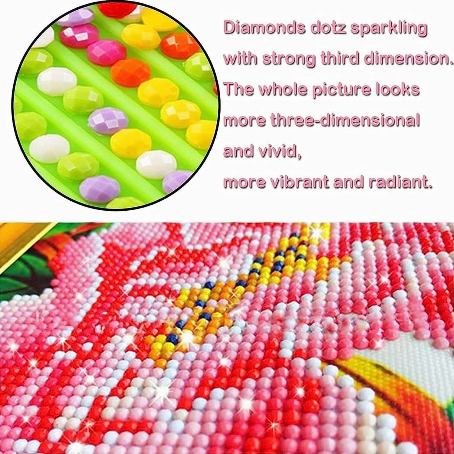 DOTZSO Painting Pack of 6 Adult 5d Diamond Painting Kit, DIY Full Diamond Art kit with Crystal Cross Stitch Picture Art and Craft for Adult Beginners 12x16 inches (Landscape Beach)
