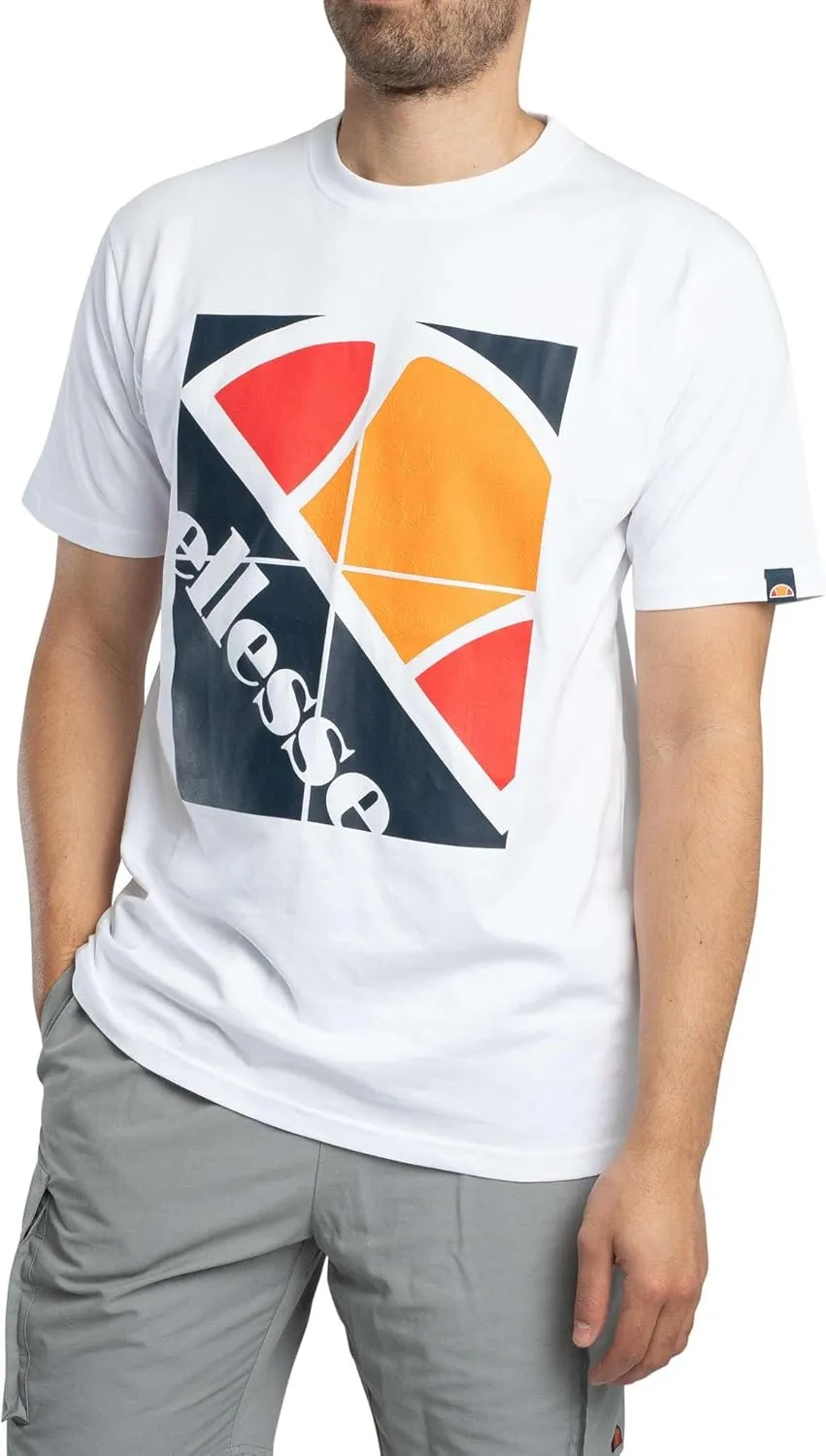 Ellesse Men's Cube T-Shirt, White