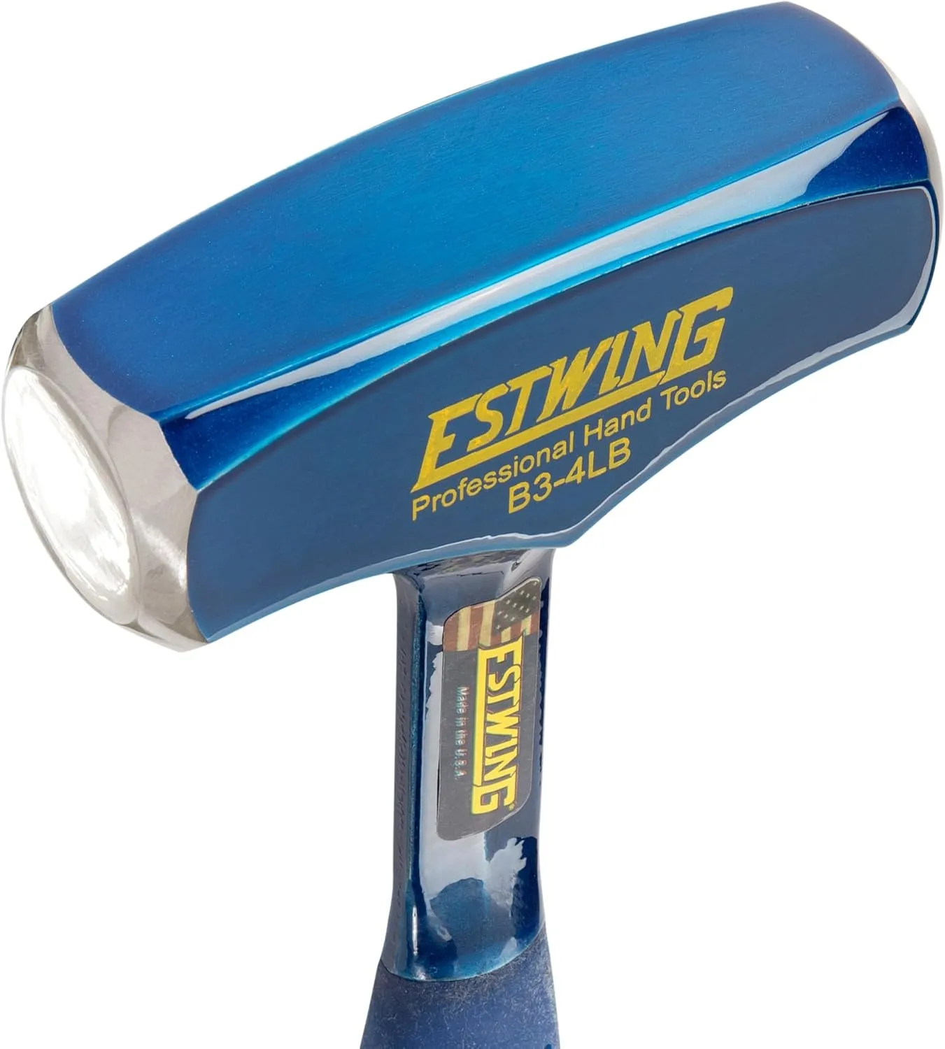 Estwing - B34LB Drilling/Crack Hammer - 4-Pound Sledge with Forged Steel Construction & Shock Reduction Grip - B3-4LB