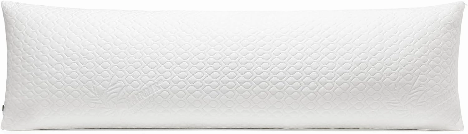 Extra Long Body Pillow Memory Foam 160x50cm – Body Pillows for Anime Pillowcase – with Cooling Cover 20 x 63 inches