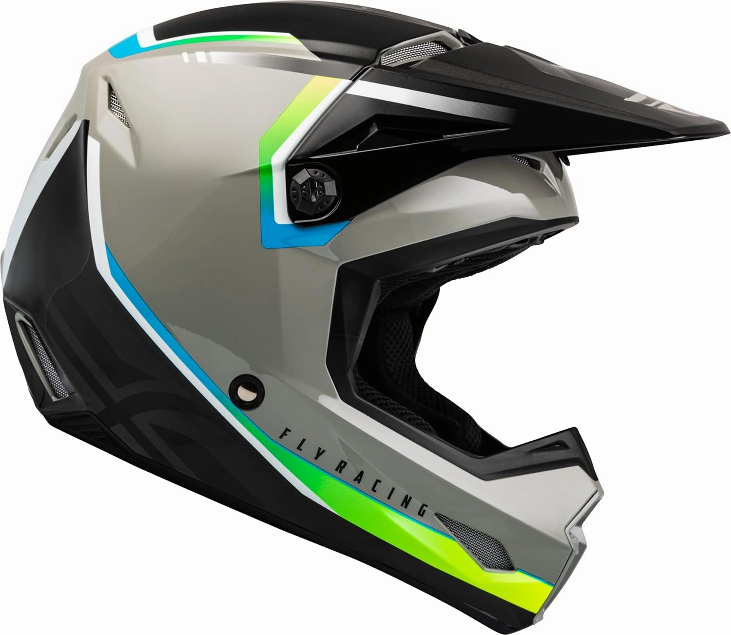 Fly Racing 2023 Adult Kinetic Vision Helmet (Grey/Black, X-Large)