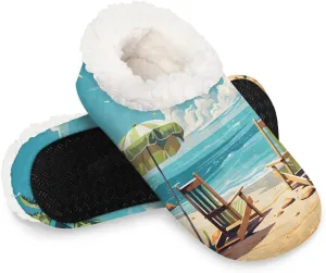 Fuzzy Slippers for Women Non-Slip Home Slippers Warm Indoor Bedroom Slippers Fluffy Women's Slippers Cozy Gift for Home Travel