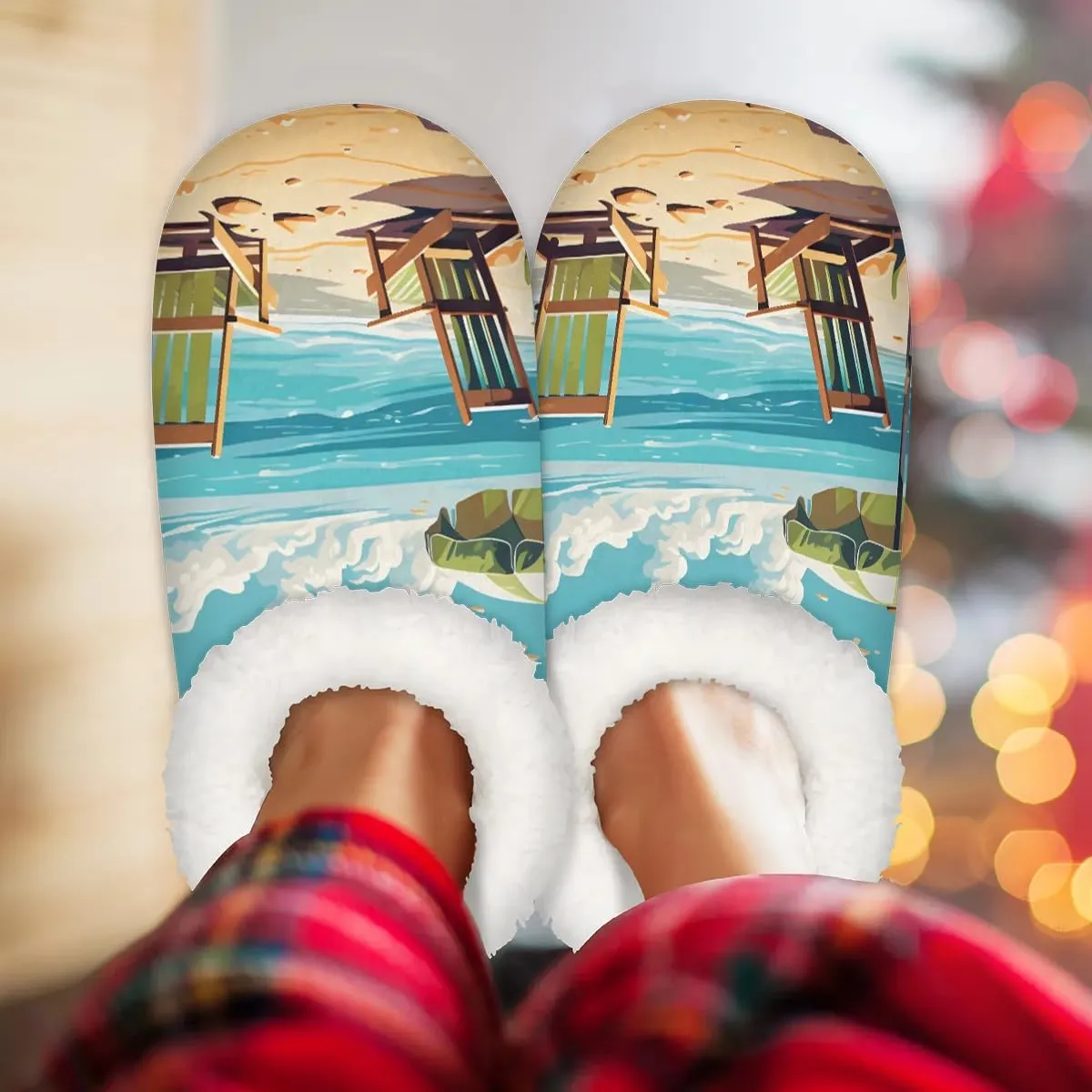 Fuzzy Slippers for Women Non-Slip Home Slippers Warm Indoor Bedroom Slippers Fluffy Women's Slippers Cozy Gift for Home Travel