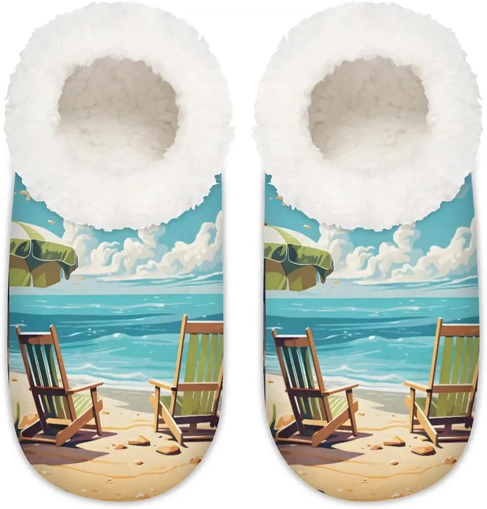 Fuzzy Slippers for Women Non-Slip Home Slippers Warm Indoor Bedroom Slippers Fluffy Women's Slippers Cozy Gift for Home Travel