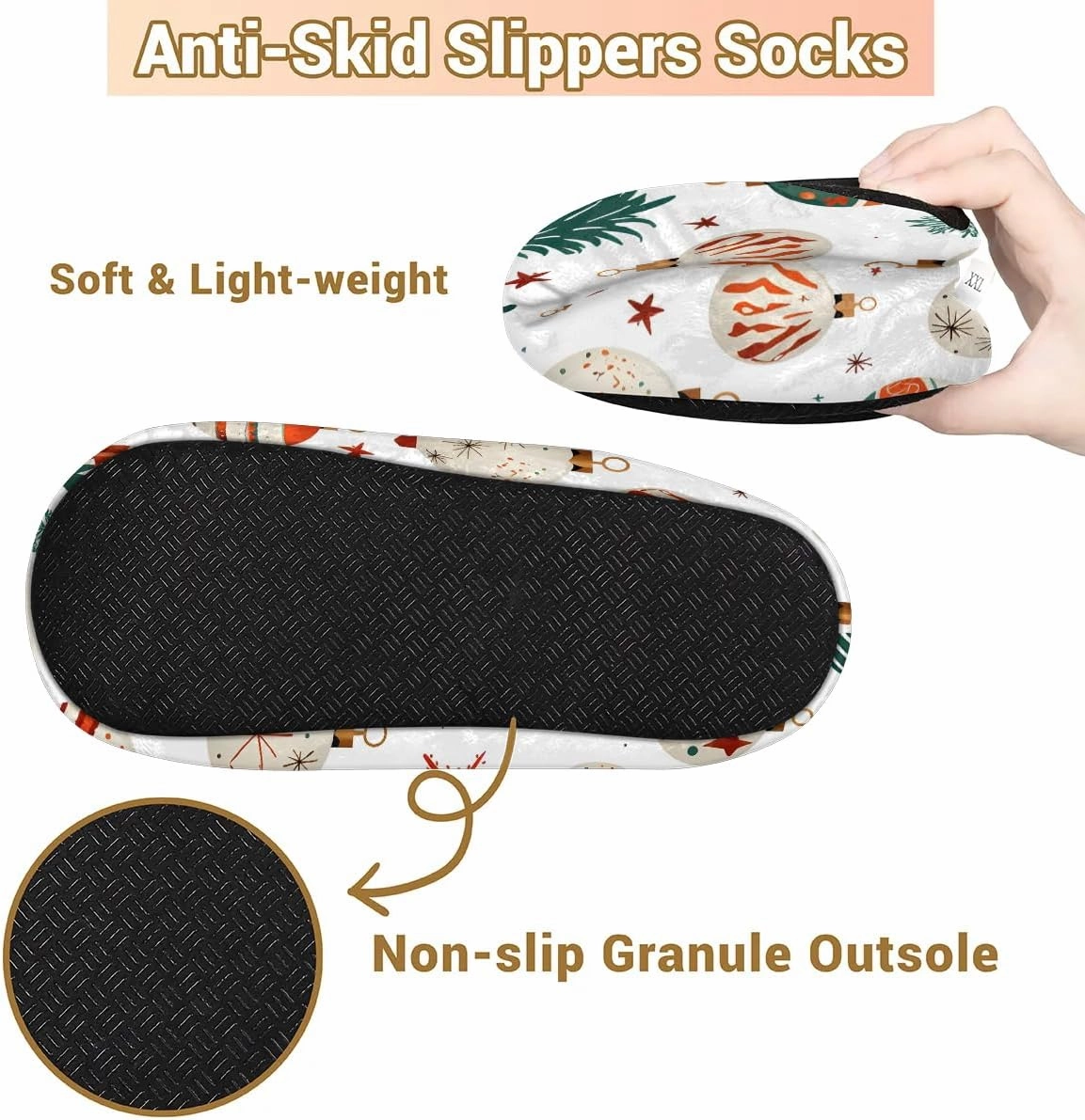Fuzzy Slippers for Women Non-Slip Home Slippers Warm Indoor Bedroom Slippers Fluffy Women's Slippers Cozy Gift for Home Travel