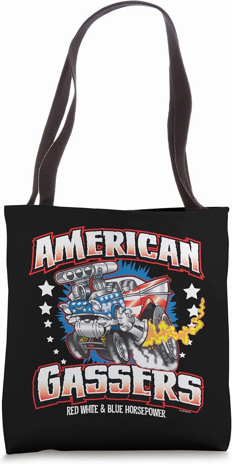 Gasser Hot Rod American Made Classic Car Horsepower Tote Bag
