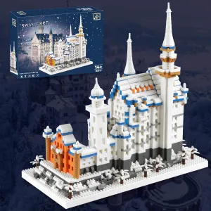 Germany Swan Stone Castle Micro Building Blocks Set, Famous World Architecture Model Creative Collection Building Toys for Adults and Kids 14  (2800​ Pieces)