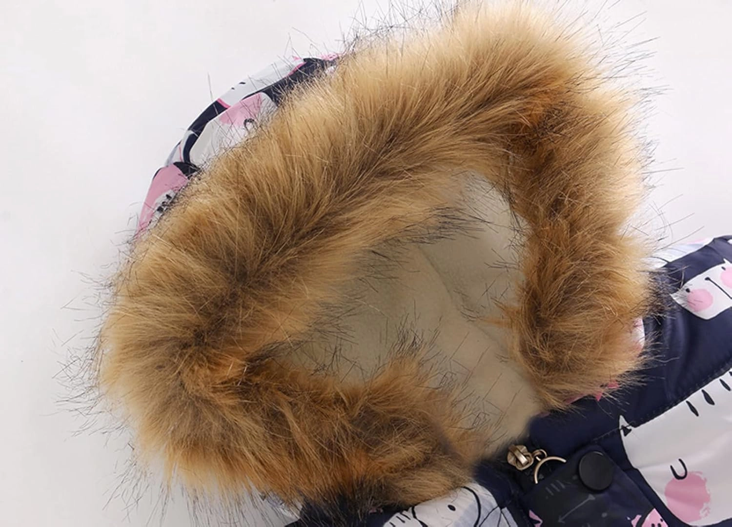 Girls Long Puffer Jacket with Faux Fur Hood Toddler Winter Coat Sherpa Lined Heavyweight Waterproof Parka Outwear