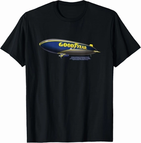 Goodyear Iconic Advertising Blimp Logo T-Shirt