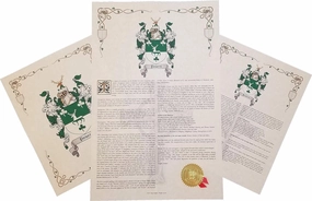 Gorham - Coat of Arms, Crest & History 3 Print Combo - Surname Origin: England