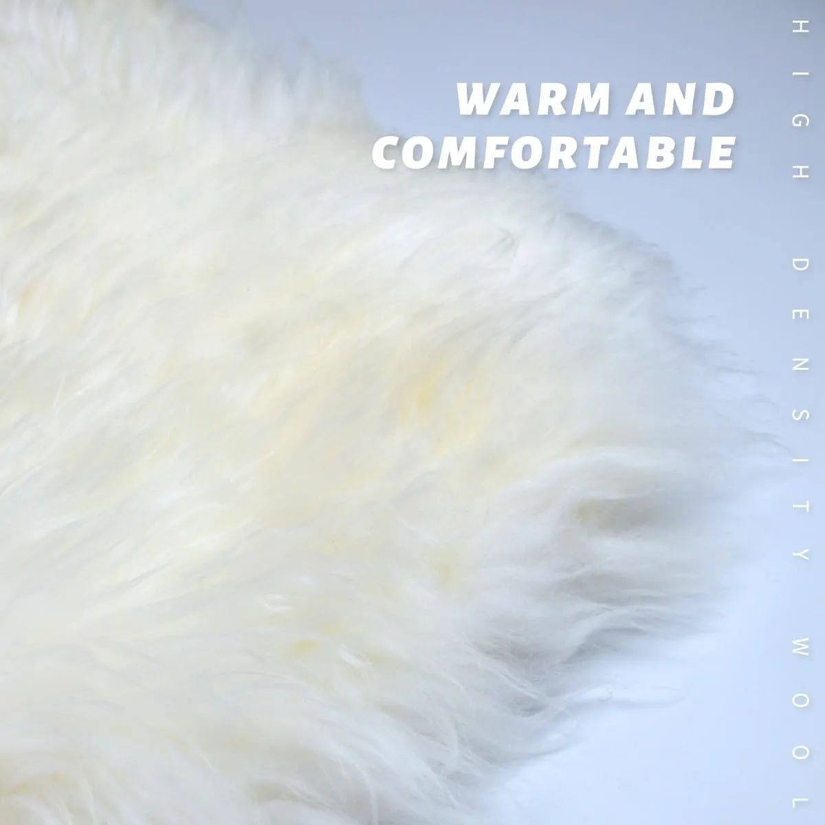Gracefur 1 Pack Easy-Install Sheepskin Car Seat Covers, Airbag Compatible Comfort and Protection Front Seat Covers for Cars/SUVs/Trucks/Vans/RVs (White)